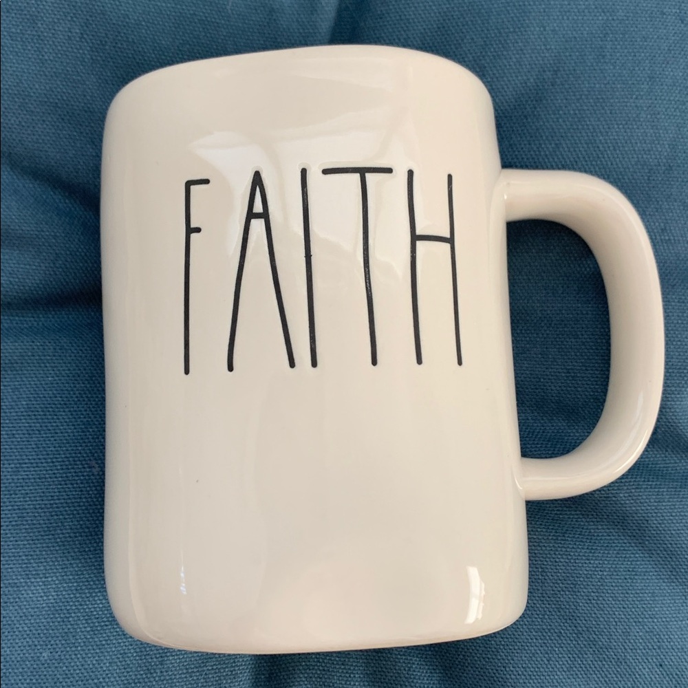 Rae Dunn Magenta‎ FAITH Mug Coffee Tea Artisan Collection